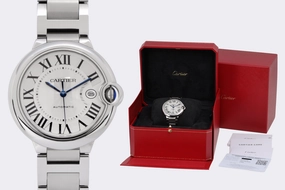 Cartier Ballon Bleu WSBB0049 3765 Stainless Steel 42mm Watch (Box & Papers)