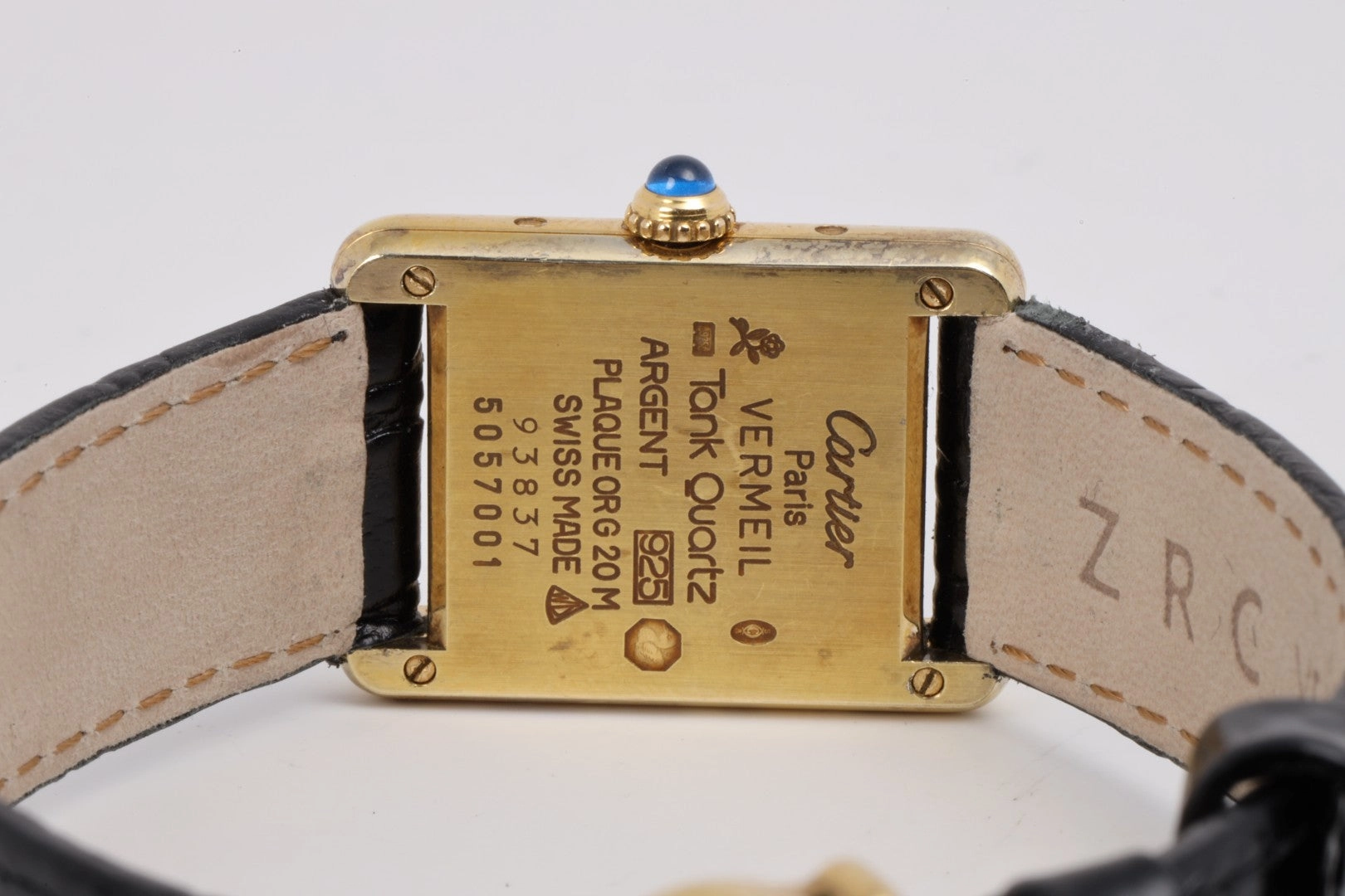 Cartier "Must De Cartier" Tank Quartz 505701 20mm Watch