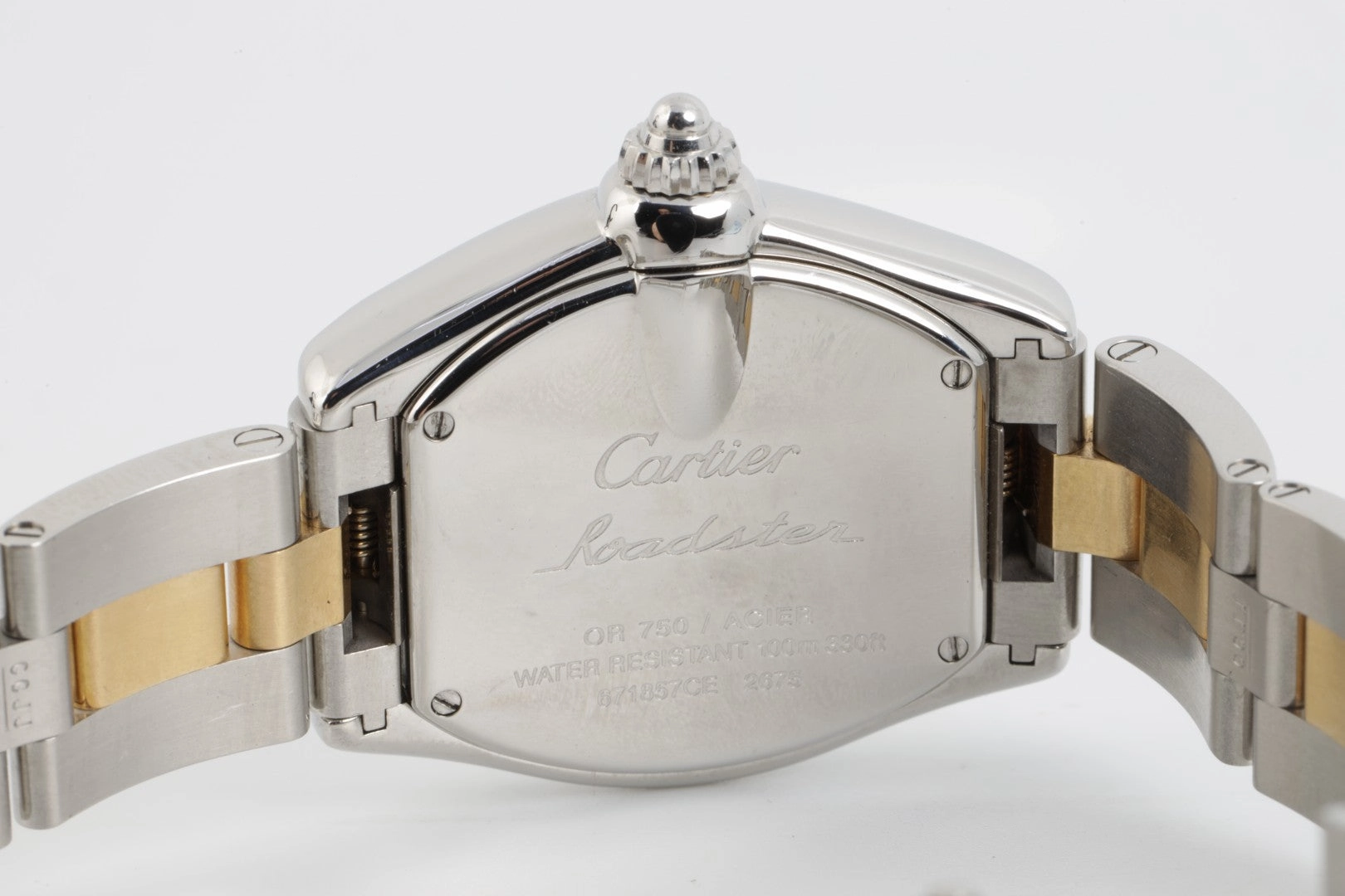 Cartier Roadster W62026Y4 2675 Stainless Steel & 18k Yellow Gold 29mm Watch