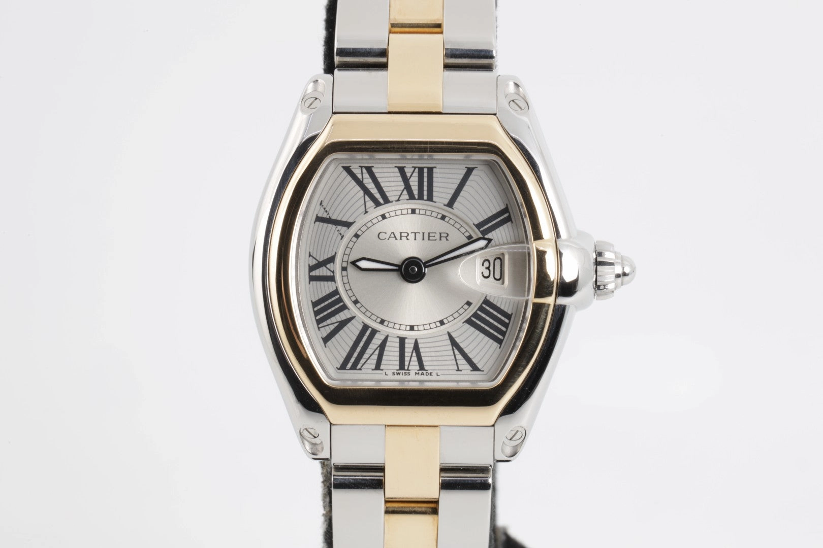 Cartier Roadster W62026Y4 2675 Stainless Steel & 18k Yellow Gold 29mm Watch