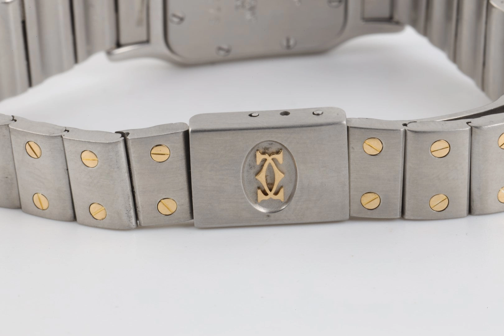 Cartier Santos 1567 Steel & 18K Yellow Gold 24mm Ladies Watch