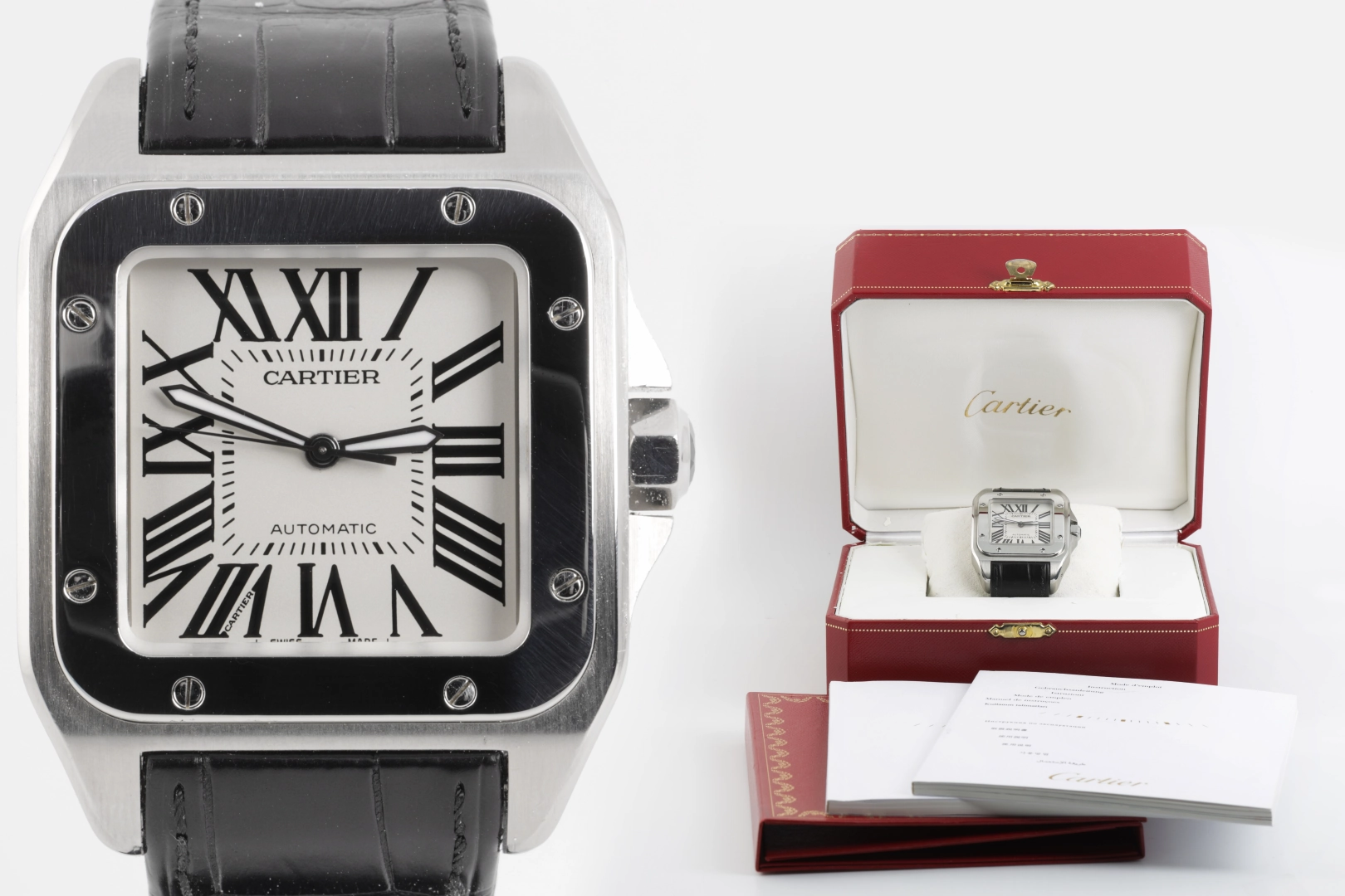Cartier Santos 2656 XL Stainless Steel 38mm Men's Watch