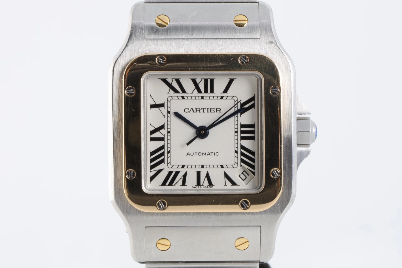 Cartier Santos 2823 Stainless Steel & 18K Yellow Gold 32mm Men's Watch