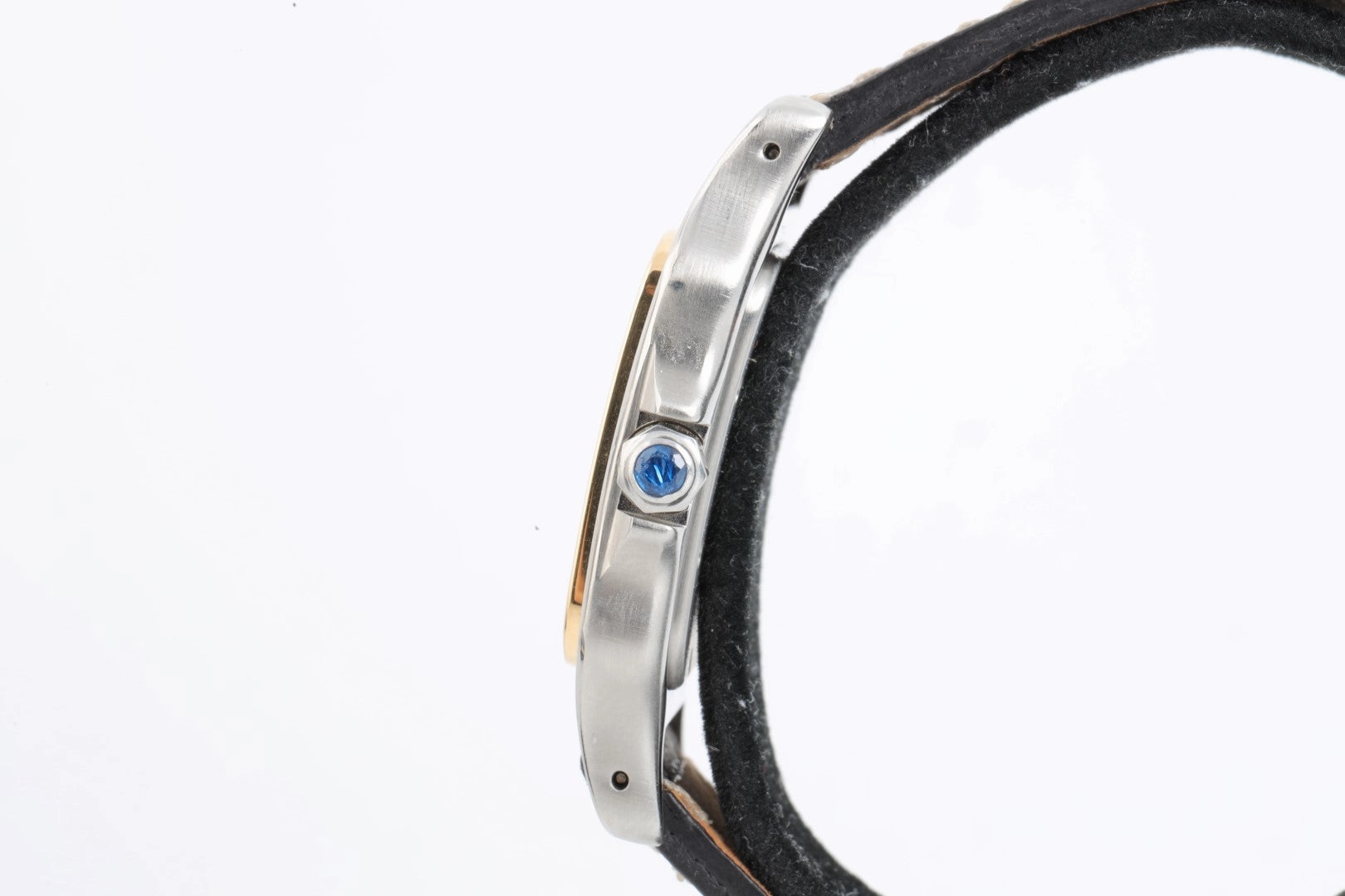 Cartier Santos Galbee 1566 Stainless Steel & 18k Yellow Gold 29mm Ladies Watch