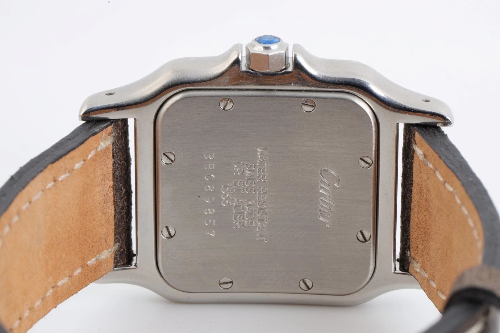 Cartier Santos Galbee 1566 Stainless Steel & 18k Yellow Gold 29mm Ladies Watch