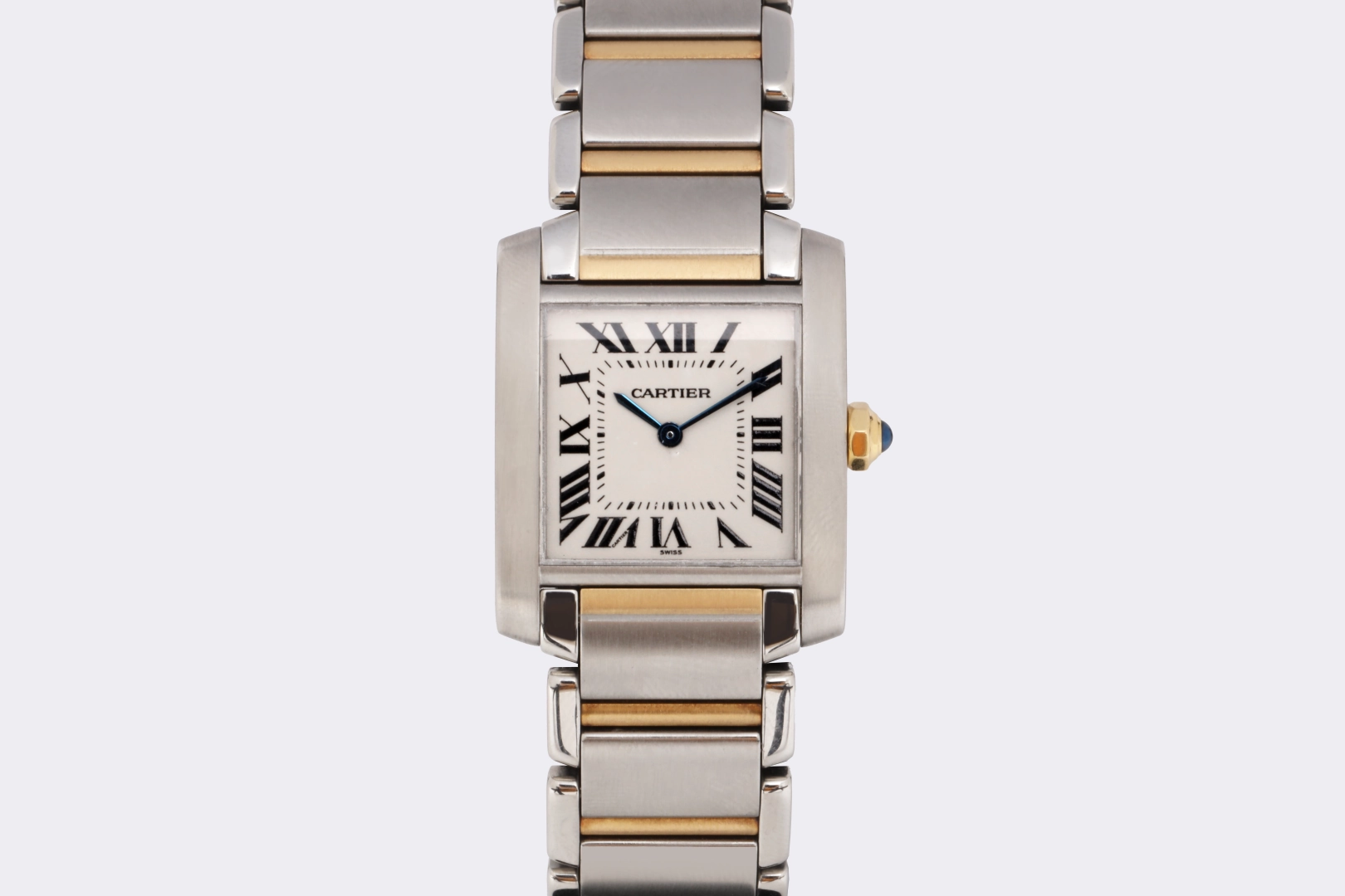 Cartier Tank Francaise 2301 Stainless Steel & 18k Yellow Gold 25mm Watch