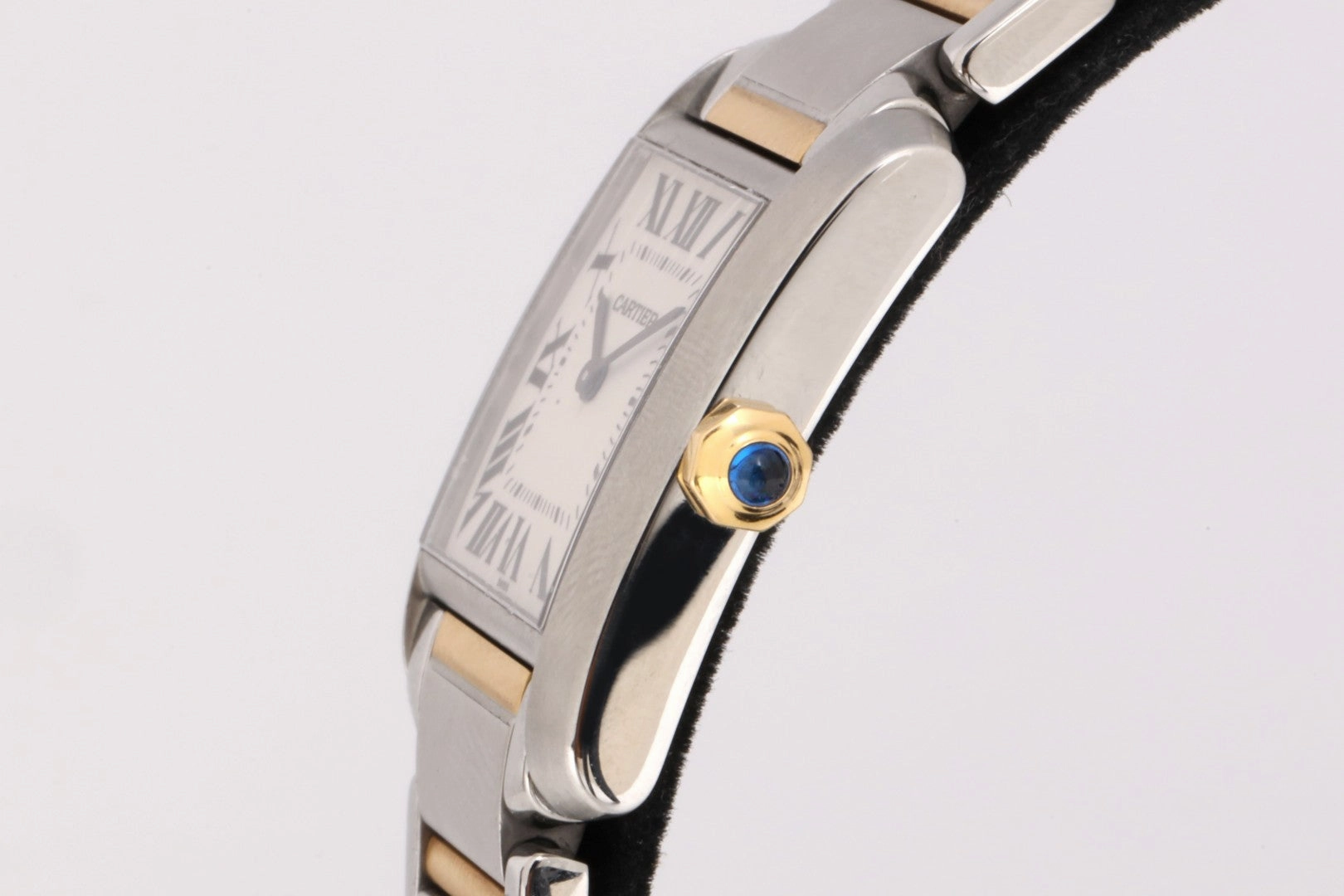 Cartier Tank Francaise 2301 Stainless Steel & 18k Yellow Gold 25mm Watch