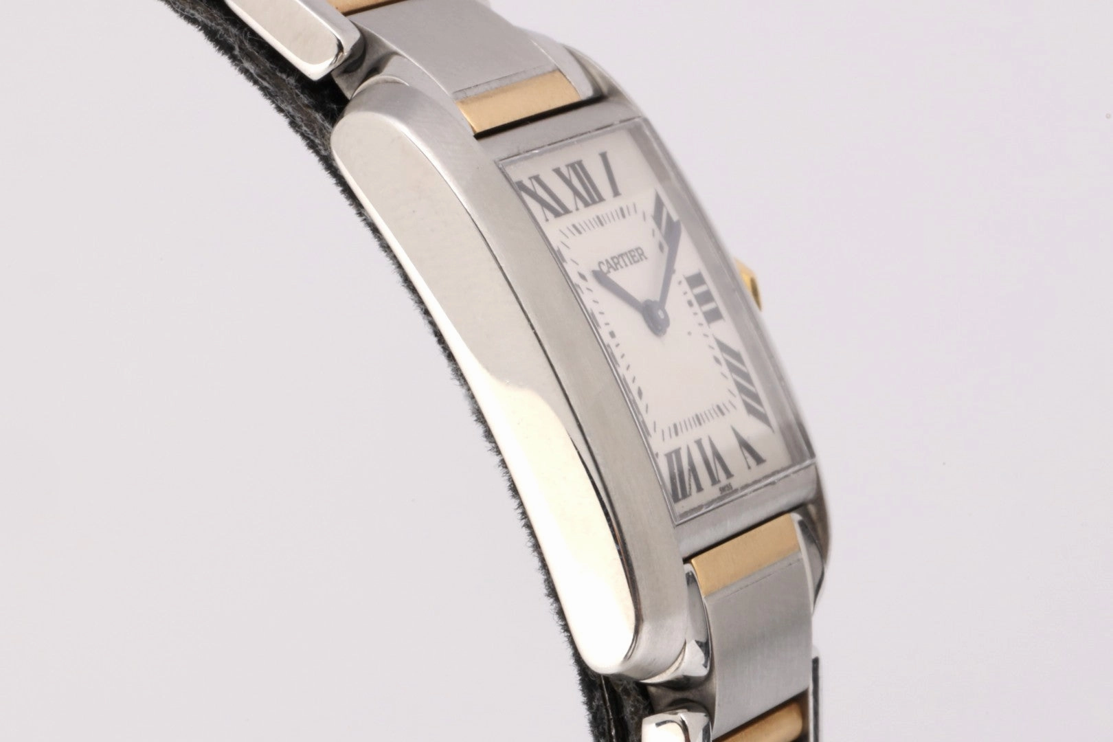 Cartier Tank Francaise 2301 Stainless Steel & 18k Yellow Gold 25mm Watch