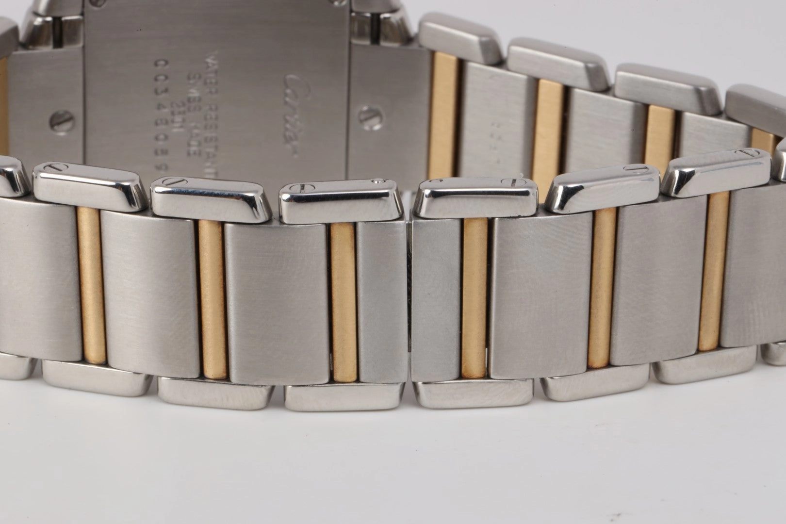 Cartier Tank Francaise 2301 Stainless Steel & 18k Yellow Gold 25mm Watch