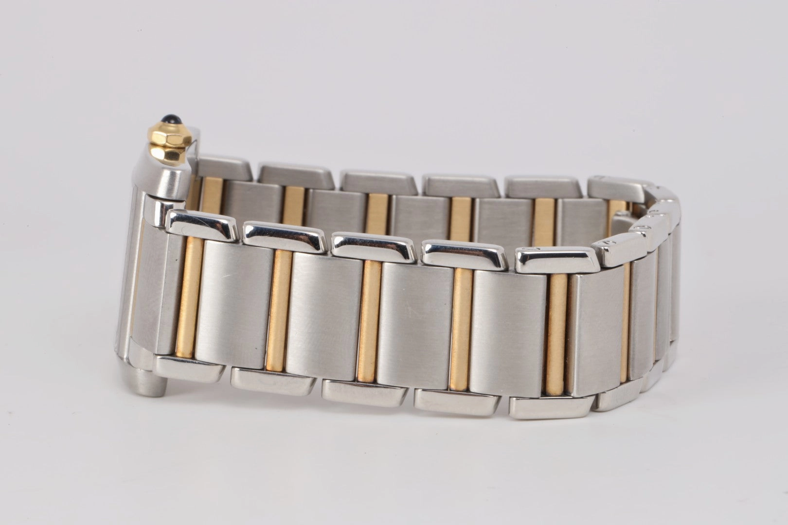 Cartier Tank Francaise 2301 Stainless Steel & 18k Yellow Gold 25mm Watch