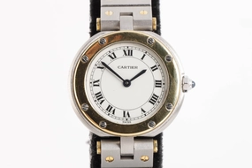 Cartier Vendome 8191 Stainless Steel & 18k Yellow Gold 26mm Ladies Watch