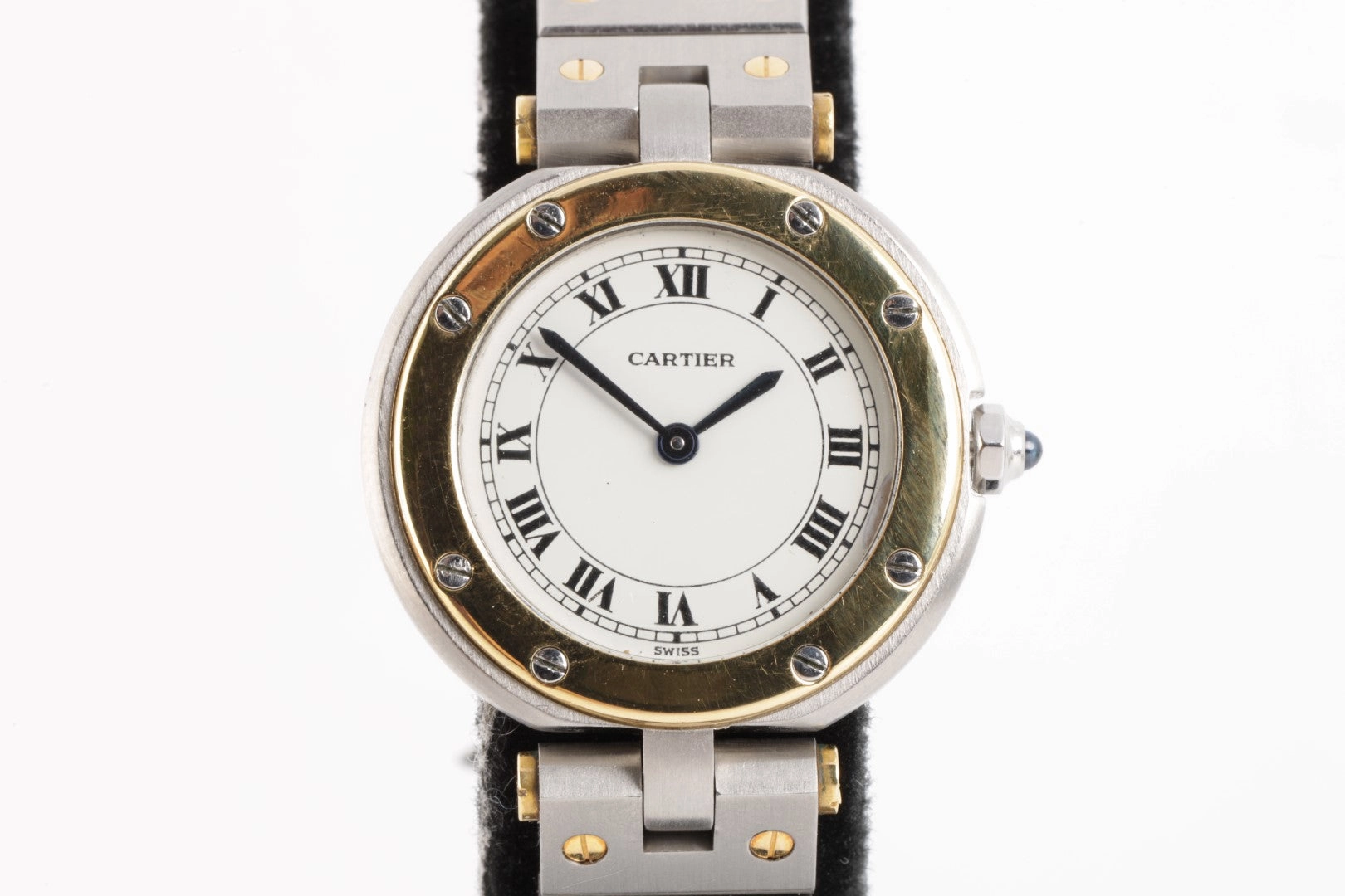 Cartier Vendome 8191 Stainless Steel & 18k Yellow Gold 26mm Ladies Watch