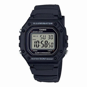 CASIO STANDARD COLLECTION MENS 50M - W-218H-1AVDF