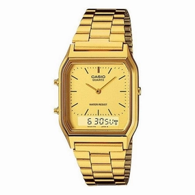 Casio Wr Ss Gold Ana-Digi Champ - AQ230GA-9D