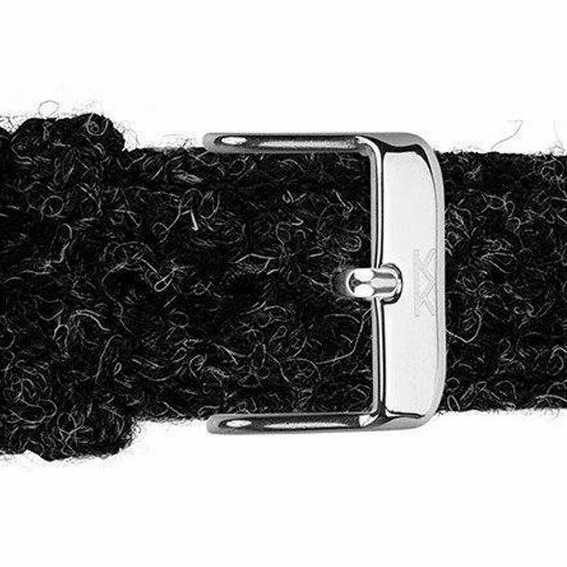 Charcoal  Harris Tweed Watch Strap  20mm Width