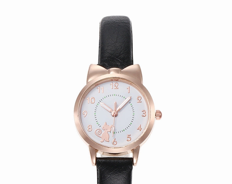 Children's Watch Girl Leather Bow Digital