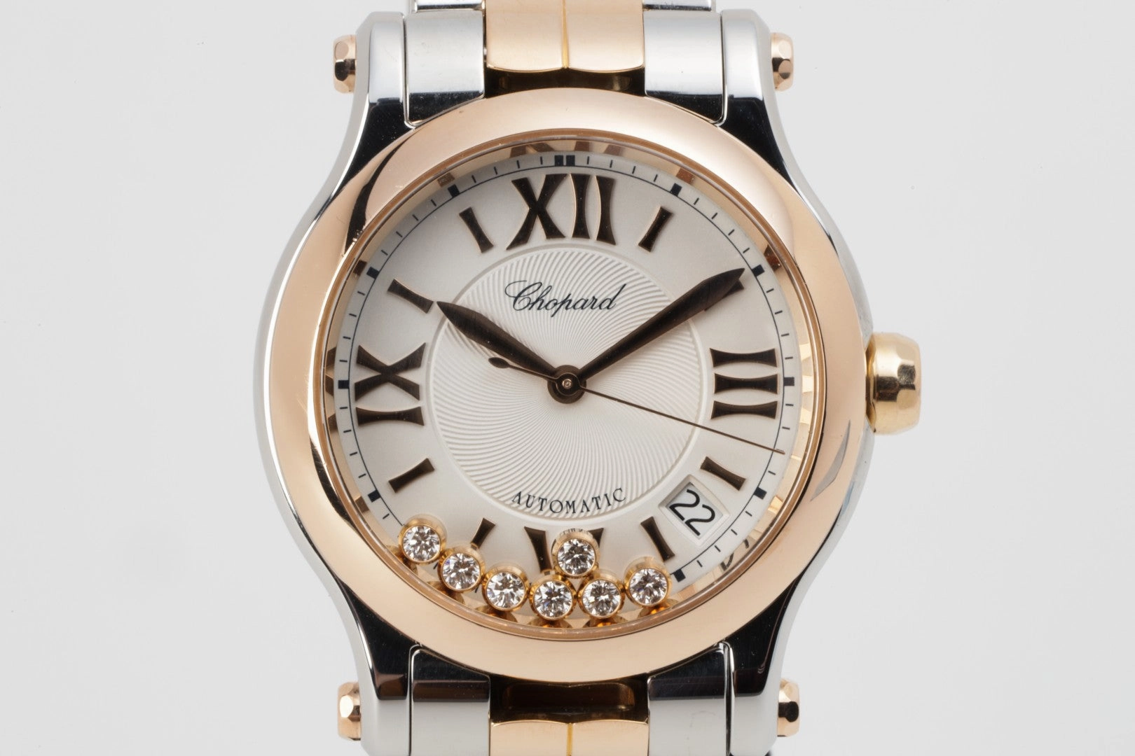 Chopard Happy Sport 278559-6002 Stainless Steel & 18k Rose Gold 36mm Watch