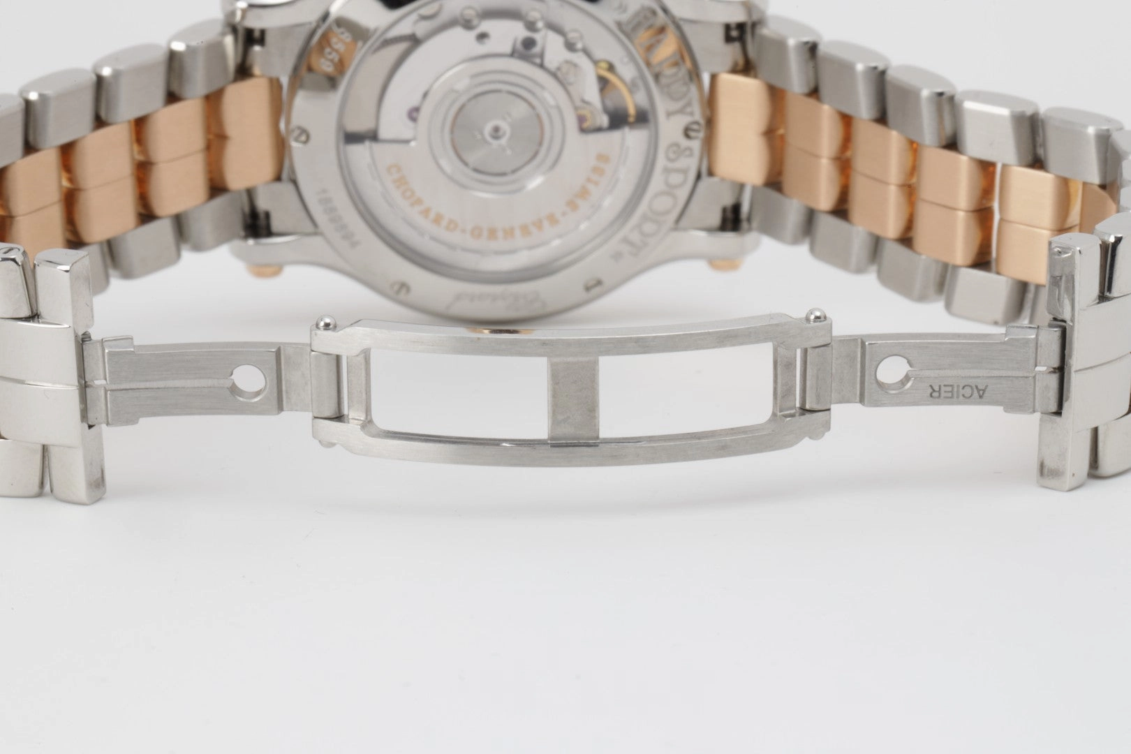 Chopard Happy Sport 278559-6002 Stainless Steel & 18k Rose Gold 36mm Watch