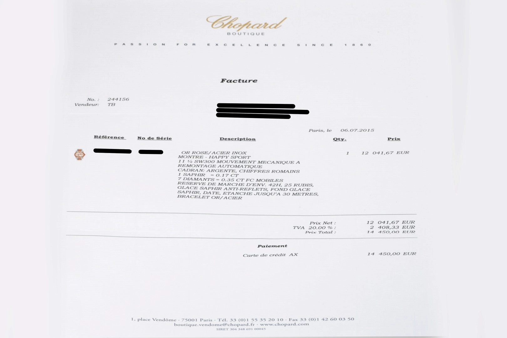 Chopard Happy Sport 278559-6002 Stainless Steel & 18k Rose Gold 36mm Watch