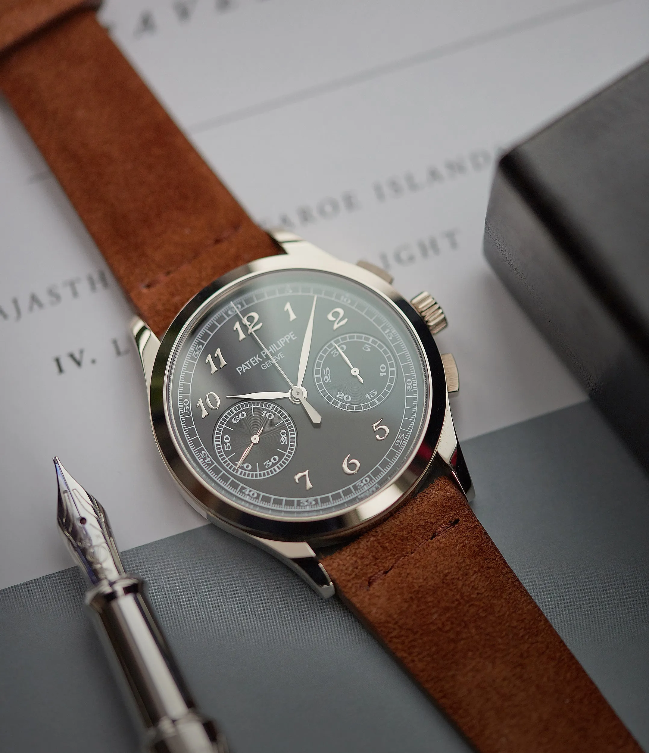 Chronograph 5170G-010 | Black Dial | Grey Gold