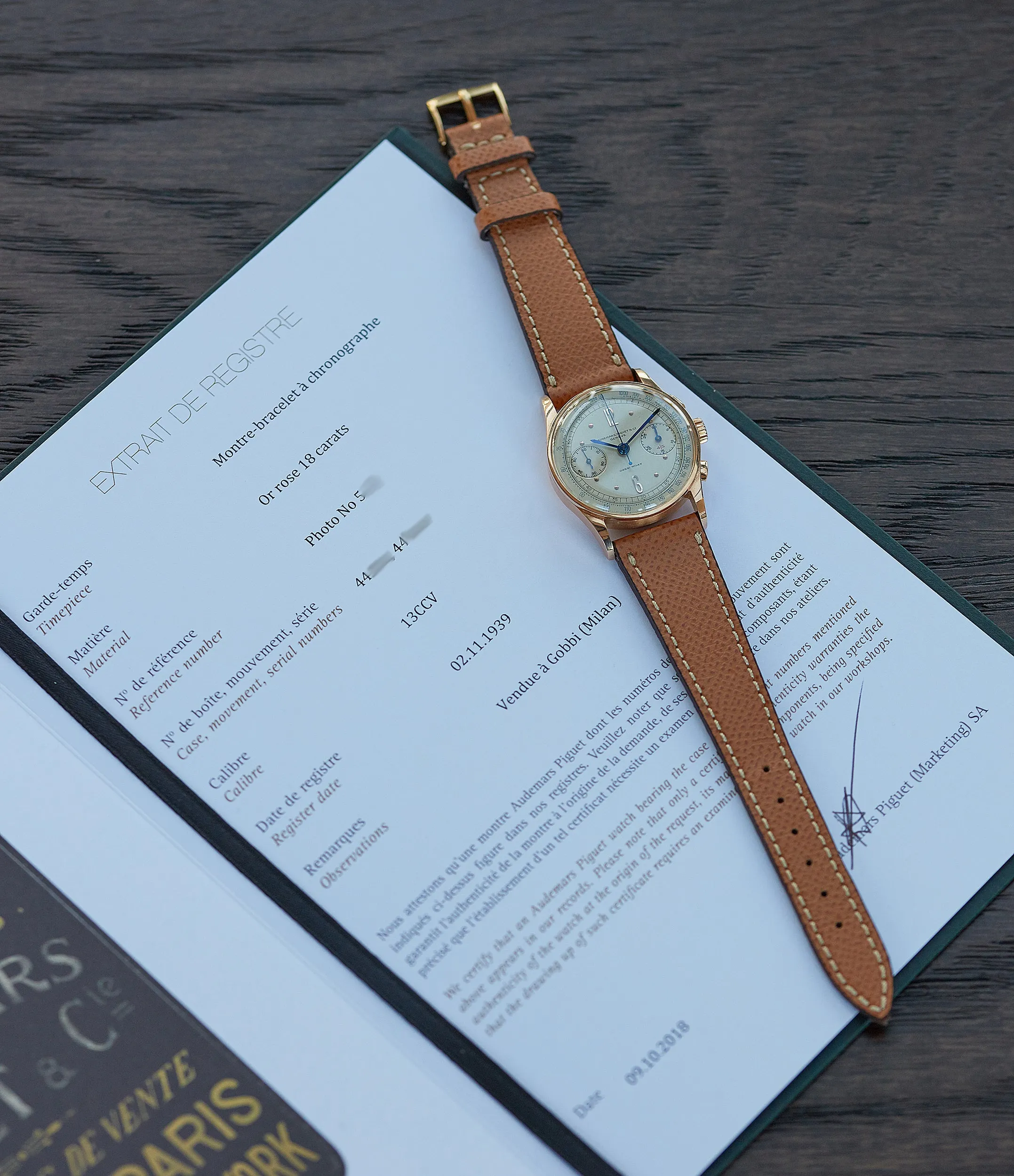 Chronograph | Gobbi Milan | Pink Gold