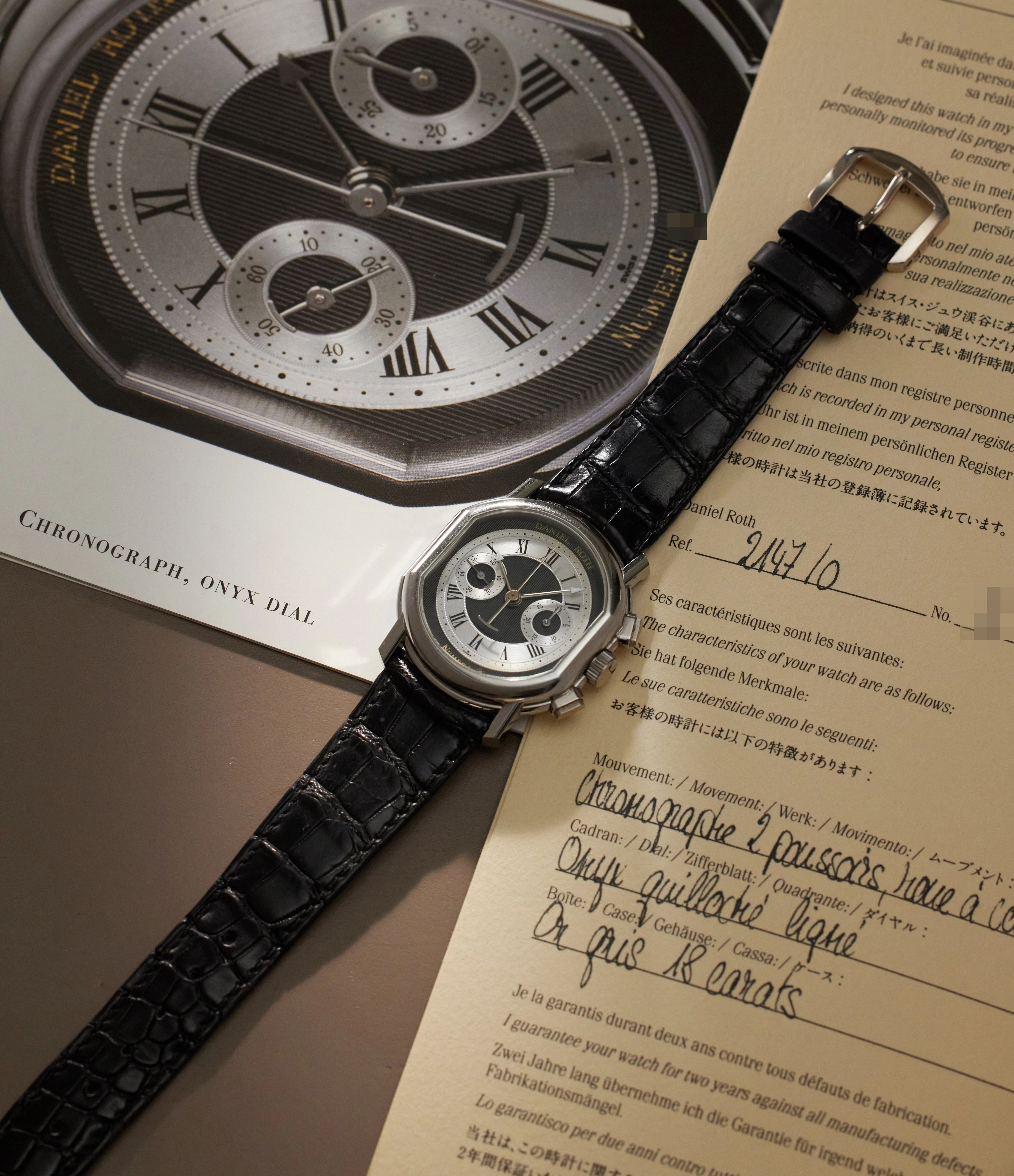 Chronograph | Onyx Dial | 2147/O | White Gold