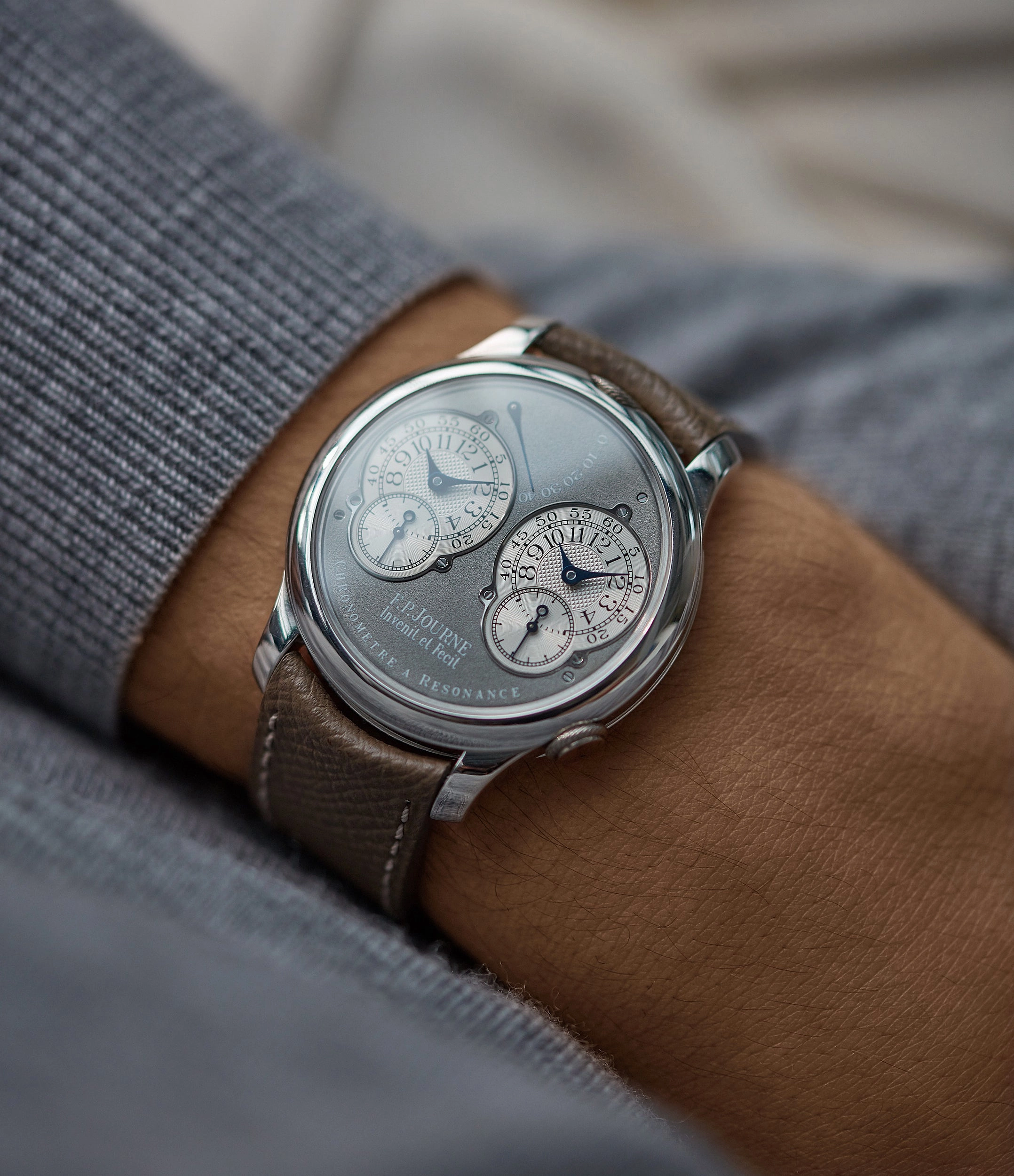 Chronomtre  Rsonance | Ruthenium Dial | 40mm | Platinum