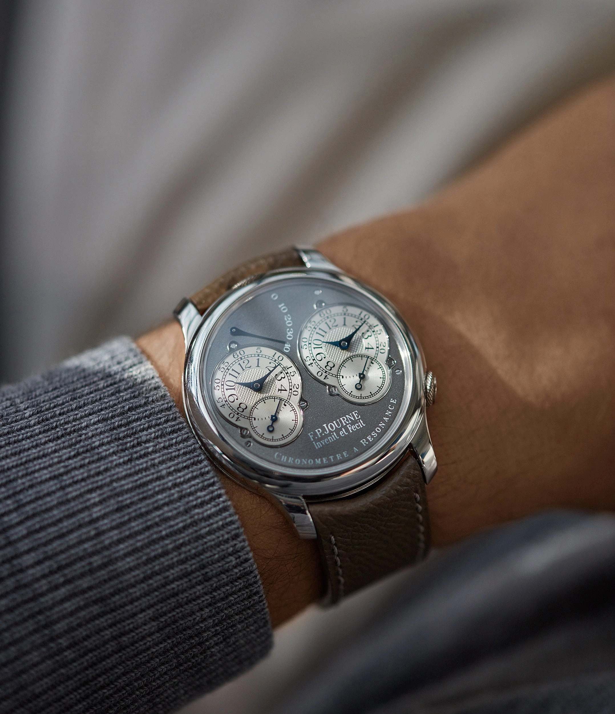 Chronomtre  Rsonance | Ruthenium Dial | 40mm | Platinum