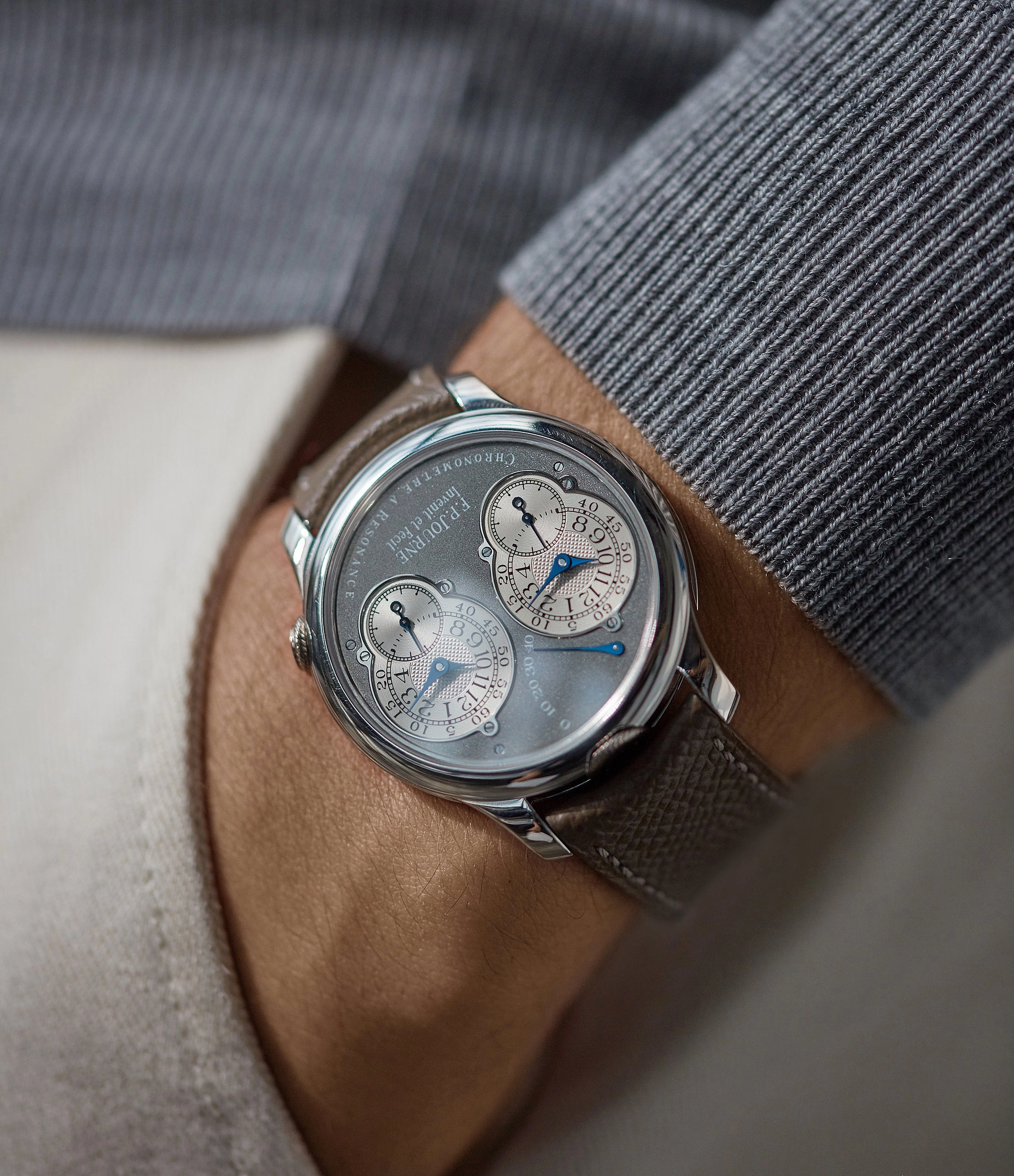 Chronomtre  Rsonance | Ruthenium Dial | 40mm | Platinum