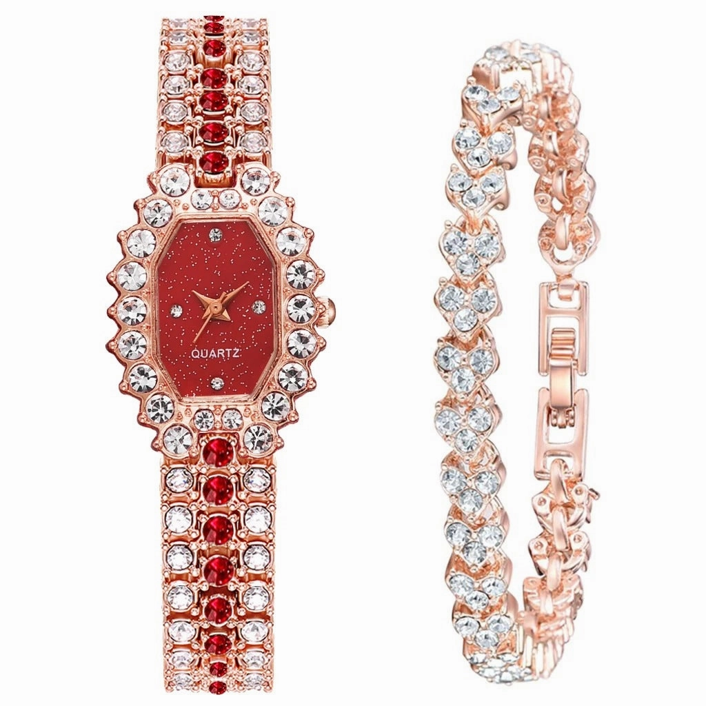 Colorful Rhinestone Starry Sky Women's Quartz Watch