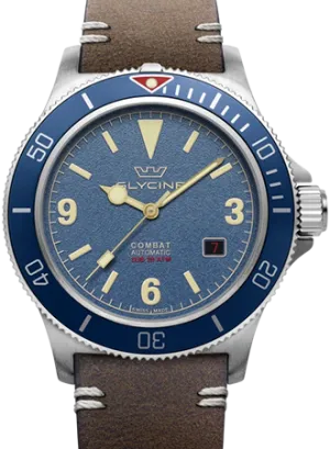 Combat SUB 42 Vintage Blue  Leather Ref. GL0417