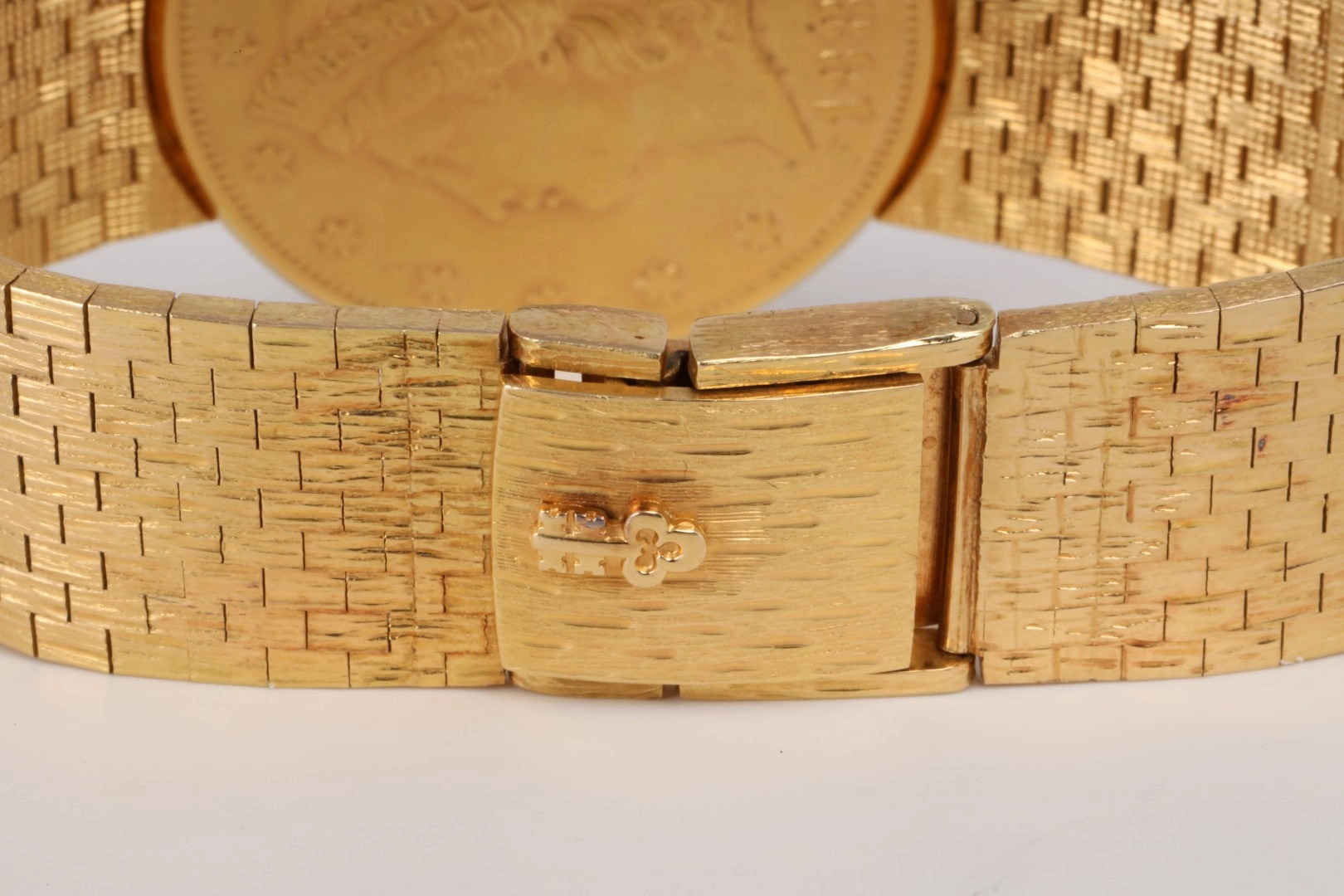 Corum $20 Liberty Head Double Eagle 18k Yellow Gold 35mm Quartz Watch (100.19g.)