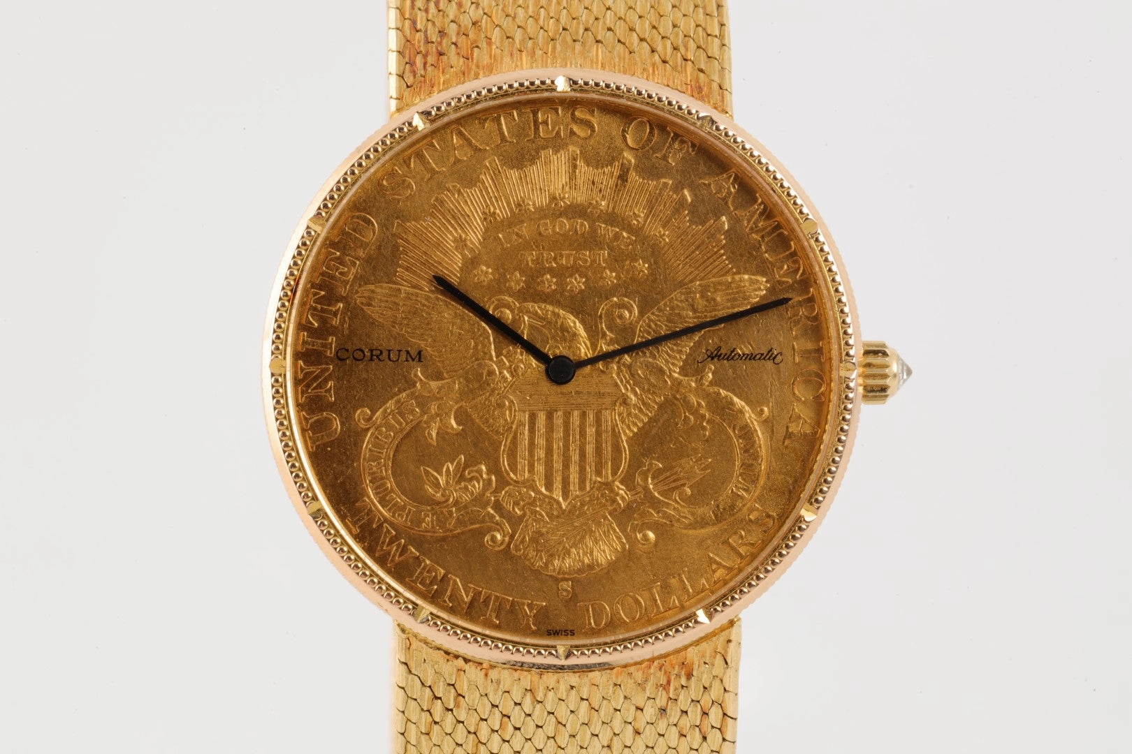 Corum $20 Liberty Head Double Eagle 18K Yellow Gold 35mm Watch (113.30g.)