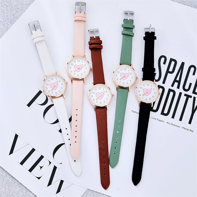 Cute arrow through the heart quartz watch wholesale