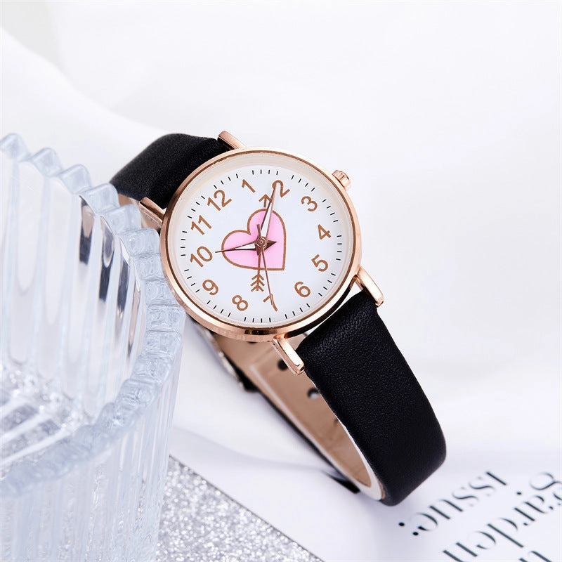 Cute arrow through the heart quartz watch wholesale