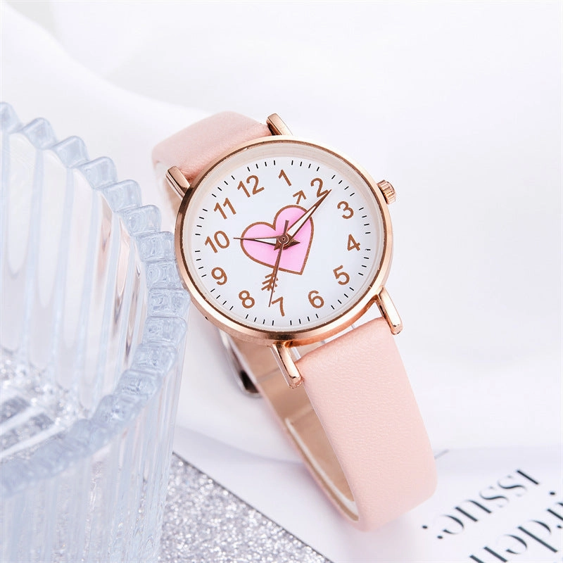 Cute arrow through the heart quartz watch wholesale