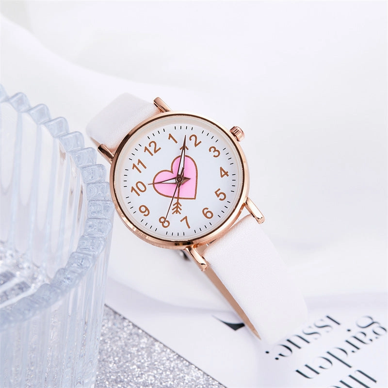 Cute arrow through the heart quartz watch wholesale