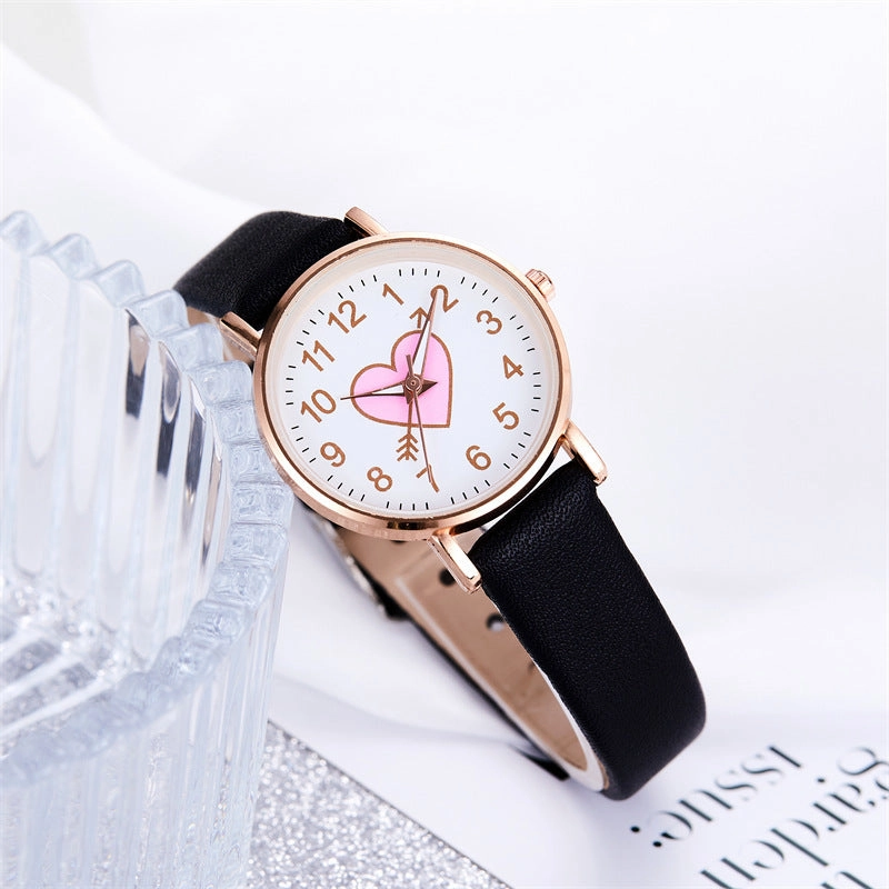 Cute arrow through the heart quartz watch wholesale