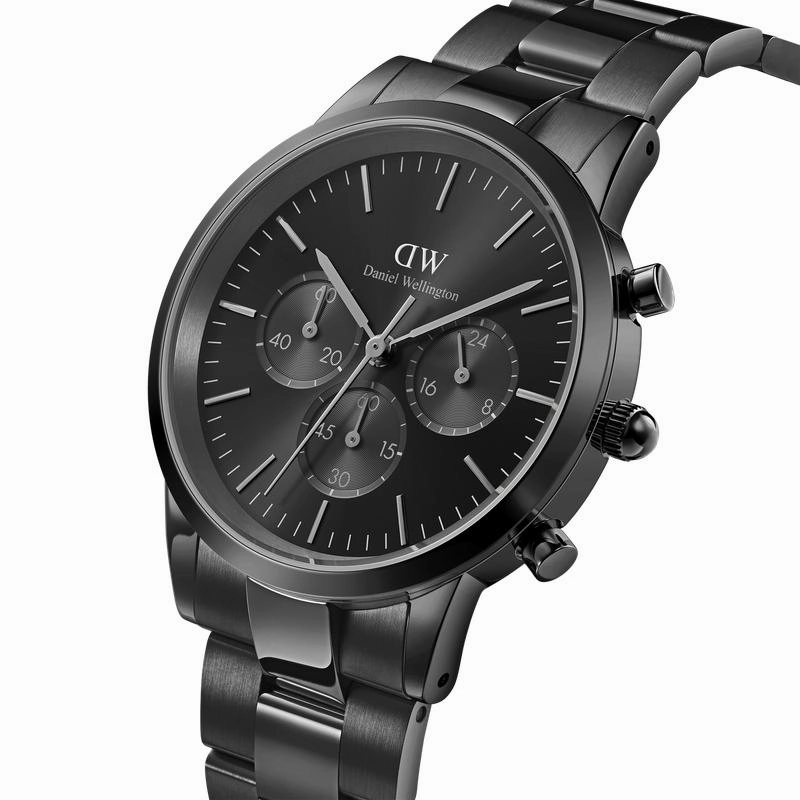 Daniel Wellington Iconic Chronograph Black Watch 42mm