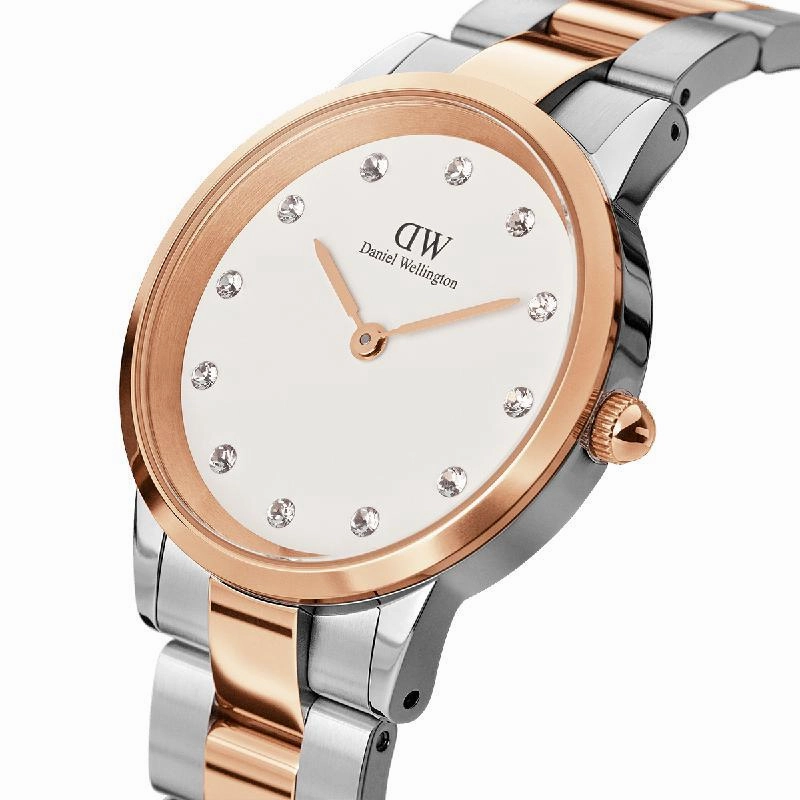 Daniel Wellington Iconic Link Lumine Rose Gold Watch 28mm