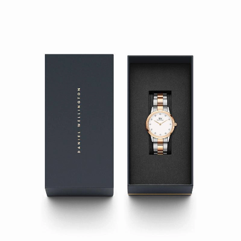 Daniel Wellington Iconic Link Lumine Rose Gold Watch 32mmn