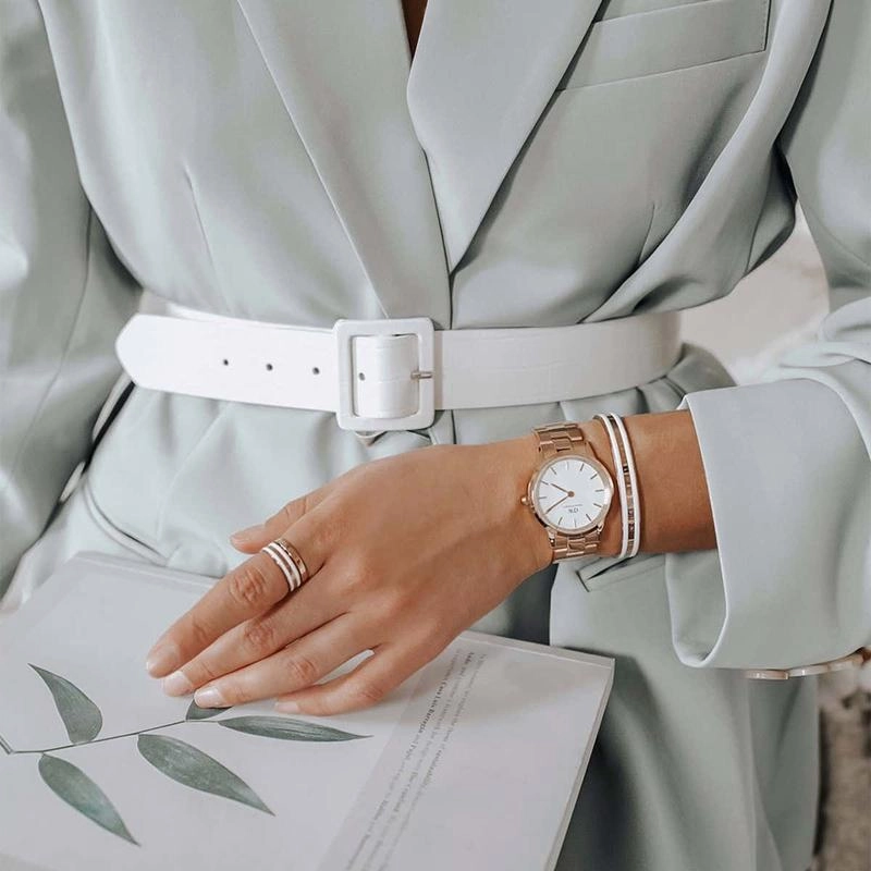 Daniel Wellington Iconic Link Rose Gold Watch 36mm