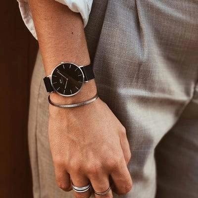 Daniel Wellington Petite Ashfield Silver Watch 36mm