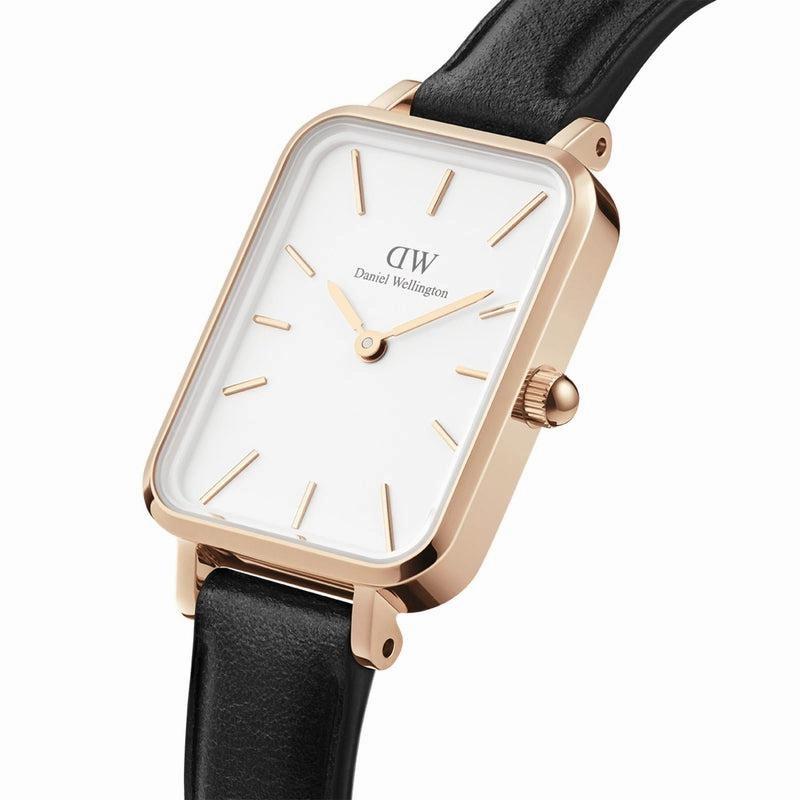 Daniel Wellington Quadro Pressed Sheffield Gents Black Leather