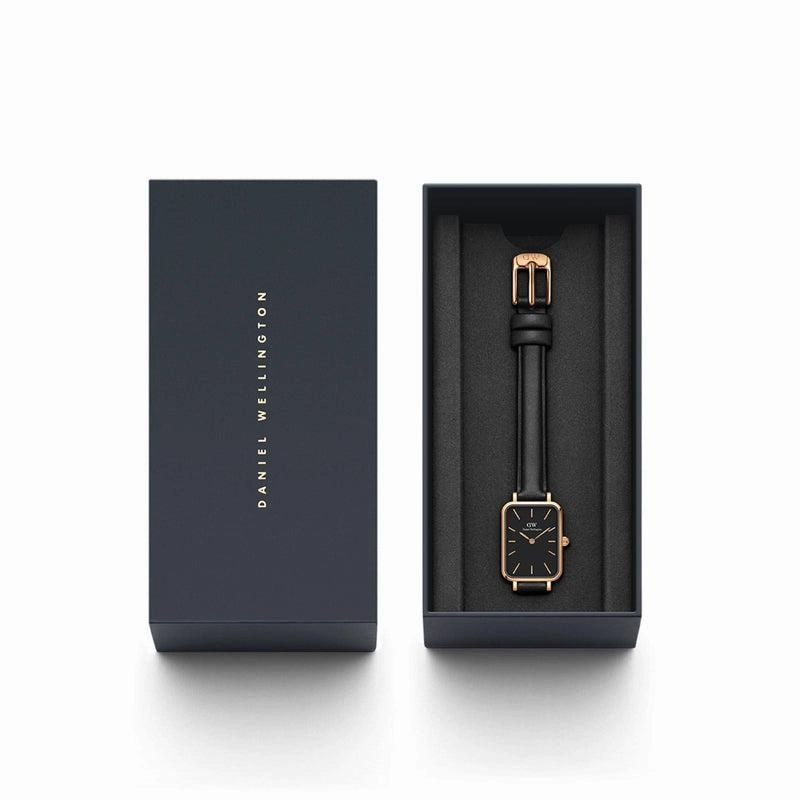 Daniel Wellington Quadro Pressed Sheffield Gents Leather Rose Gold
