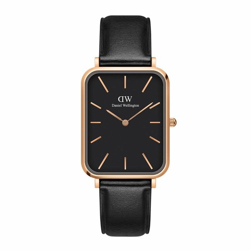 Daniel Wellington Quadro Pressed Sheffield Gents Leather Rose Gold
