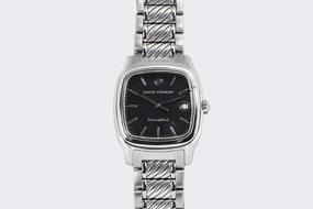 David Yurman Thoroughbred T302-LST Stainless Steel & Sterling Silver 35mm Watch