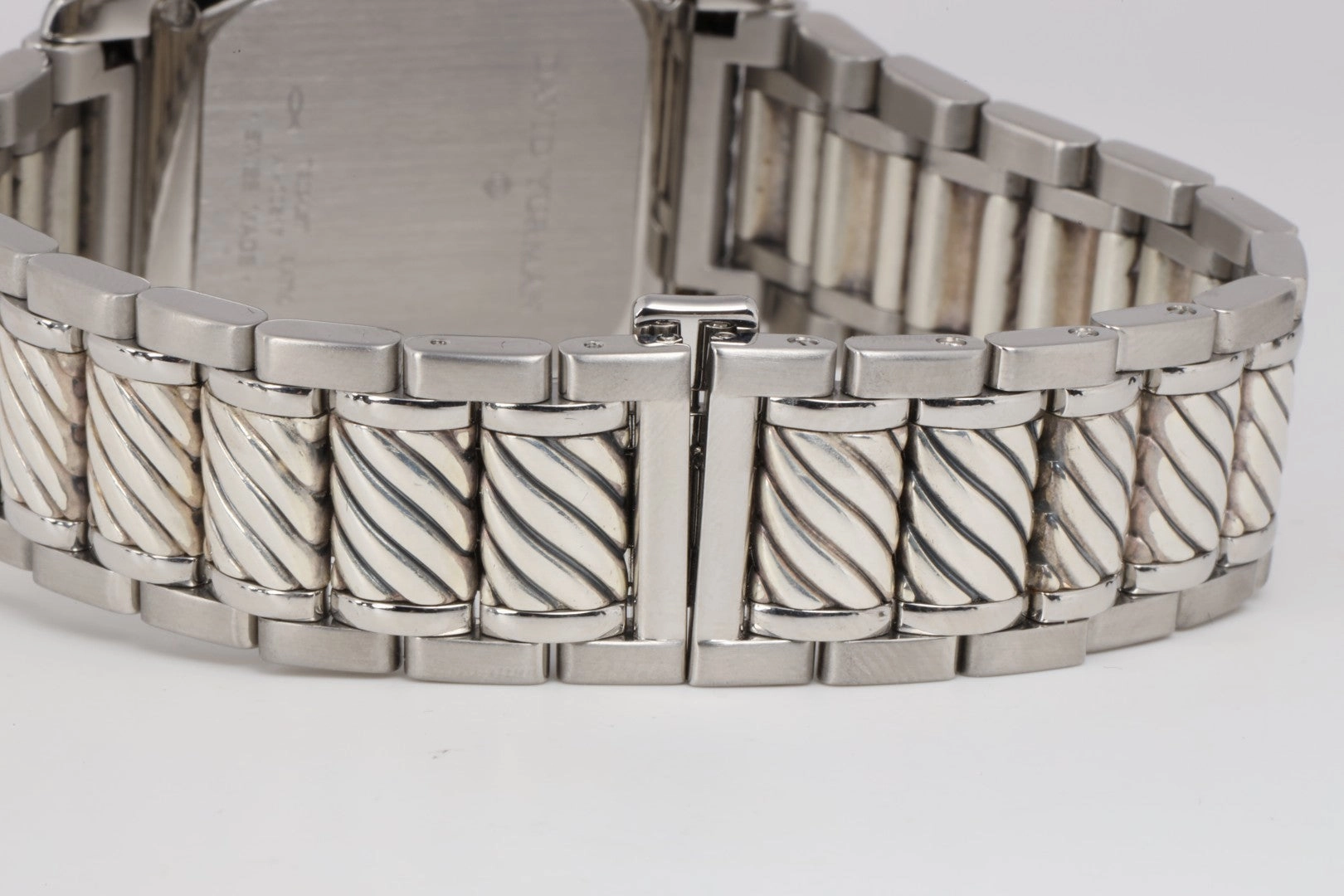 David Yurman Thoroughbred T302-LST Stainless Steel & Sterling Silver 35mm Watch