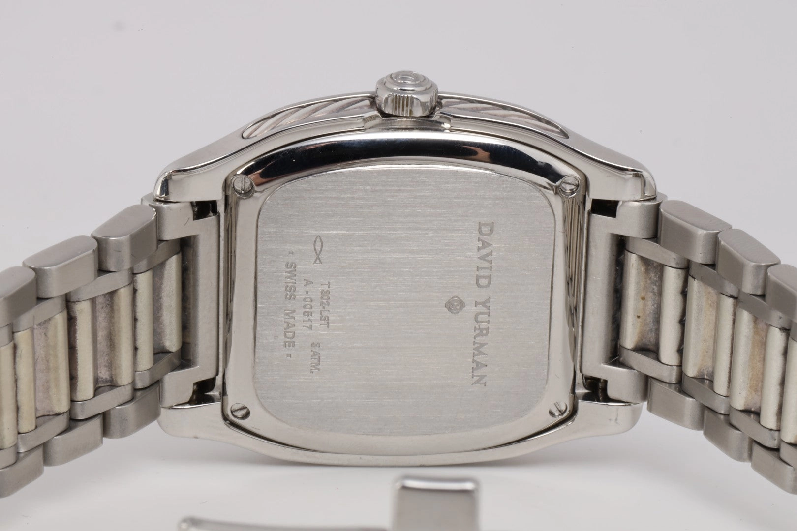 David Yurman Thoroughbred T302-LST Stainless Steel & Sterling Silver 35mm Watch
