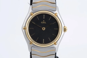 Ebel Classic Wave 181908 Stainless Steel & 18K Yellow Gold 26mm Ladies Watch